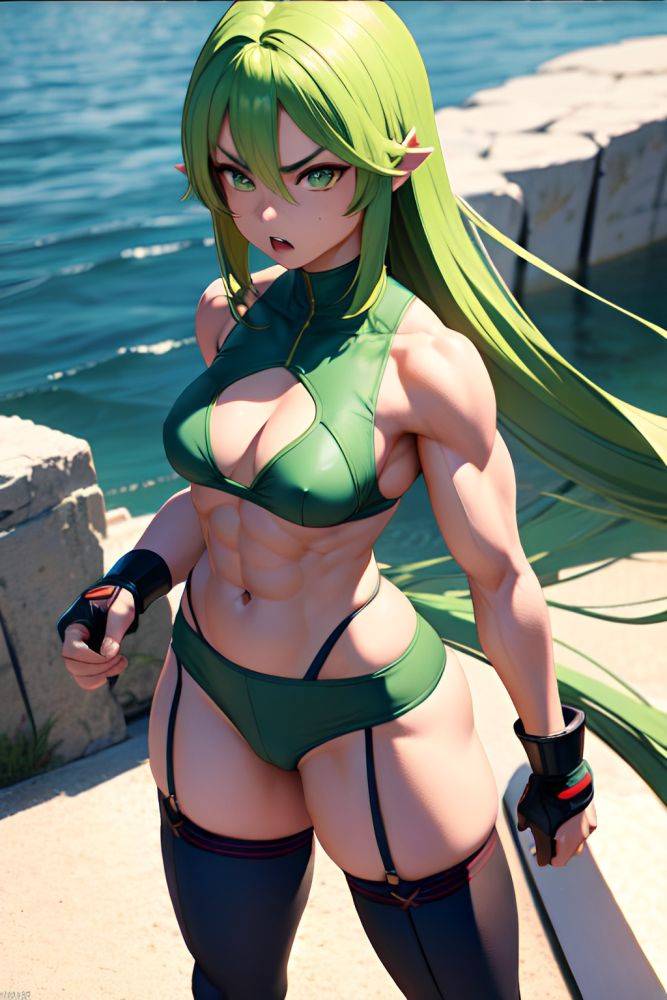 Anime Muscular Small Tits 18 Age Angry Face Green Hair Straight Hair Style Light Skin 3d Lake Front View Cooking Stockings 3697133189440875119 - AI Hentai - #main