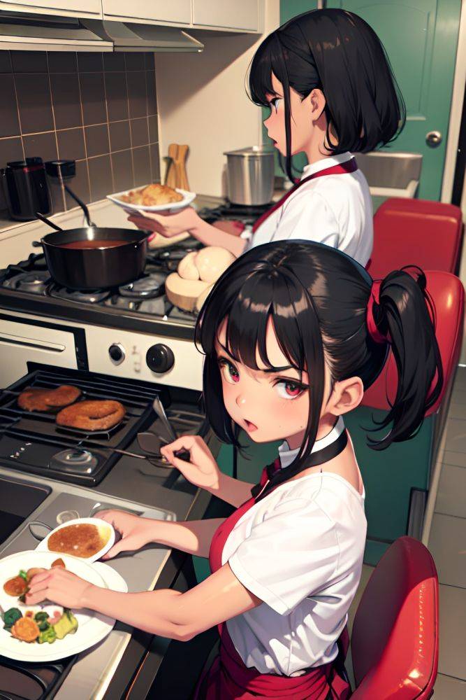 Anime Busty Small Tits 40s Age Angry Face Black Hair Pixie Hair Style Dark Skin Skin Detail (beta) Car Side View Cooking Maid 3697268480911586084 - AI Hentai - #main