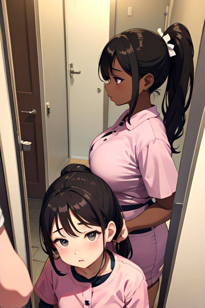 Anime Chubby Small Tits 30s Age Shocked Face Brunette Ponytail Hair Style Dark Skin Mirror Selfie Mall Side View Sleeping Nurse 3697388313577895186 - AI Hentai - #main