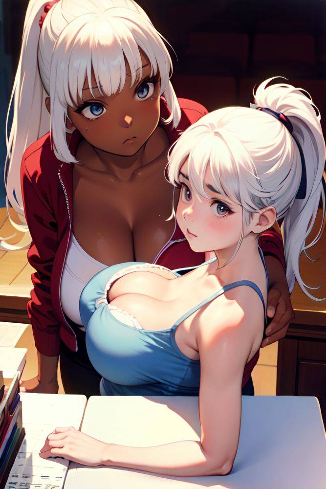 Anime Chubby Small Tits 80s Age Sad Face White Hair Ponytail Hair Style Dark Skin Film Photo Casino Side View Working Out Teacher 3697674357976758182 - AI Hentai - #main