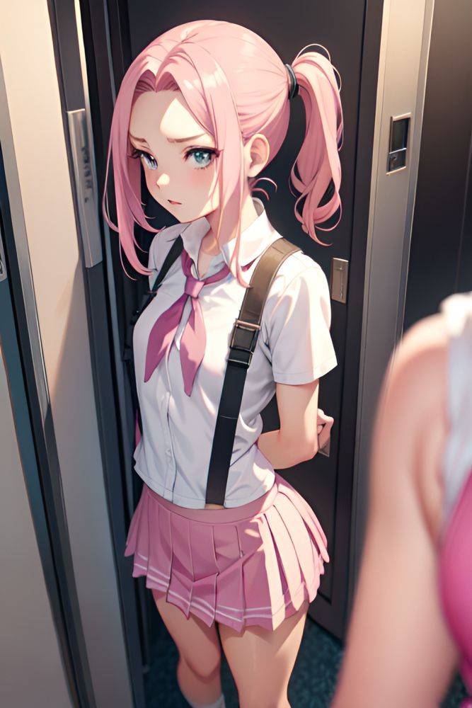 Anime Skinny Small Tits 20s Age Shocked Face Pink Hair Slicked Hair Style Light Skin Illustration Locker Room Close Up View Gaming Schoolgirl 3698026115800750753 - AI Hentai - #main