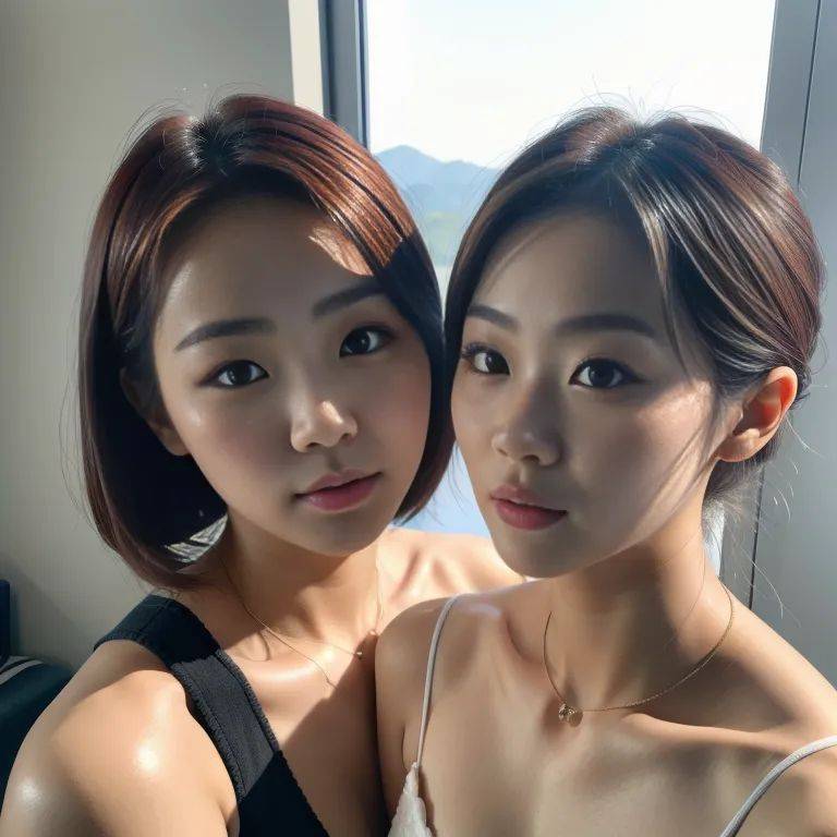 ,korean,(2women:2),twenties,(RAW photo, best quality, masterpiece:1.1), (realistic, photo-realistic:1.2), ultra-detailed, ultra high res, physically-based rendering,(adult:1.5) - #main