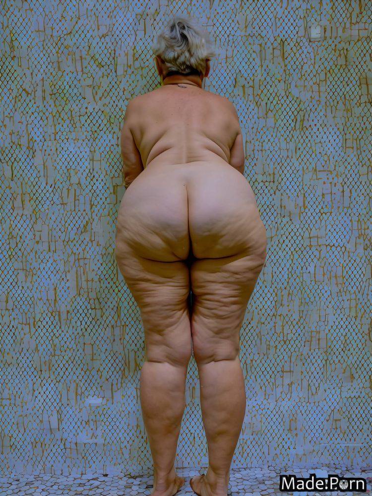 Indifferent look 90 standing thick thighs busty back view big hips AI porn - #main