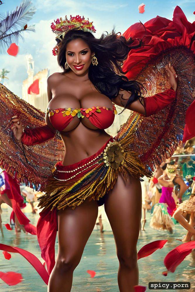 gigantic hanging boobs, beautiful tahitian dancer, curvy hourglass body - #main