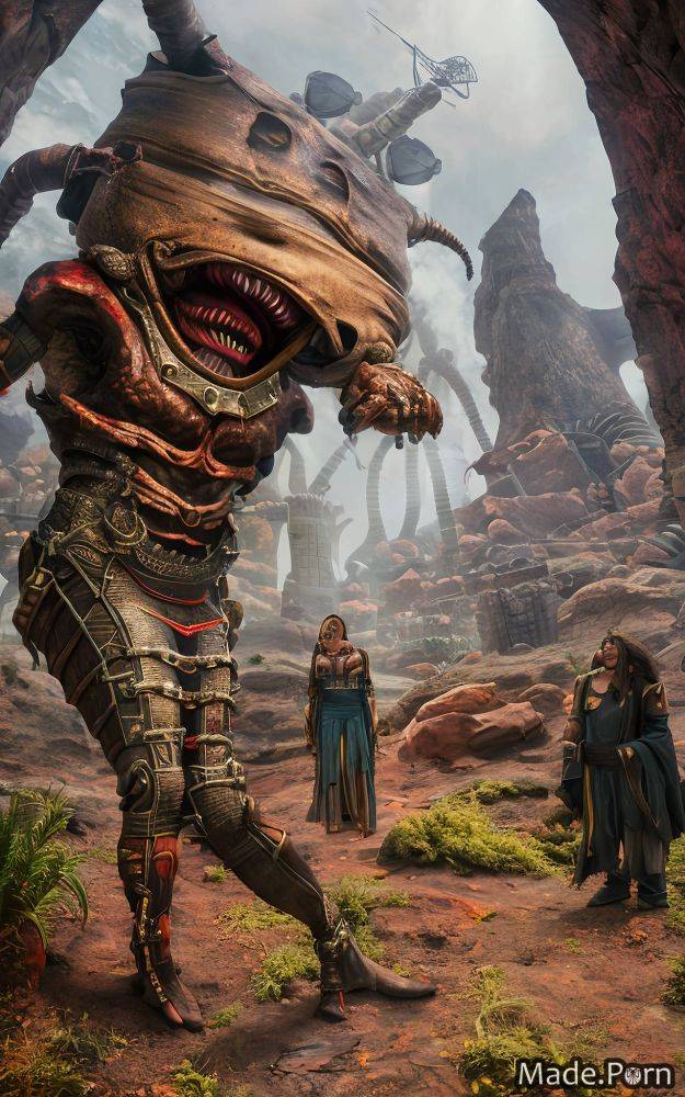 Big hips fantasy armor fisheye bodybuilder screaming thick thighs tribal AI porn - #main