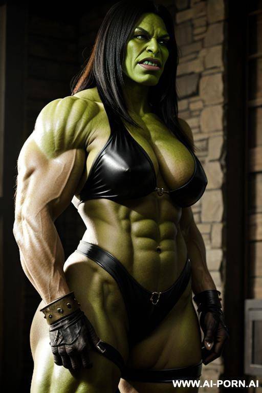 muscular orc rirl - #main