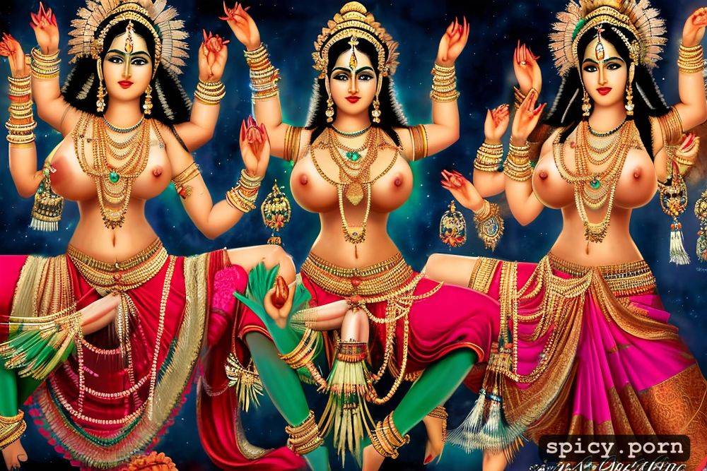 busty, realistic, female indian godess kali with 6 arms, gaping pussy - #main