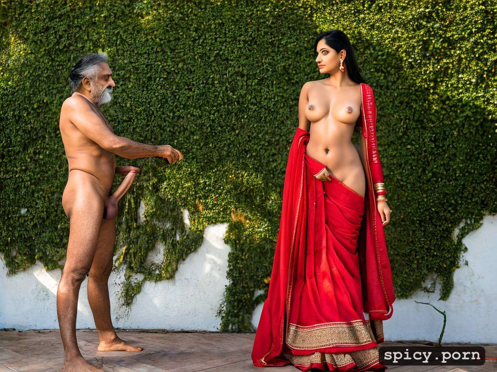 savita bhabhi with old man, erect penis, red saree, nude man - #main