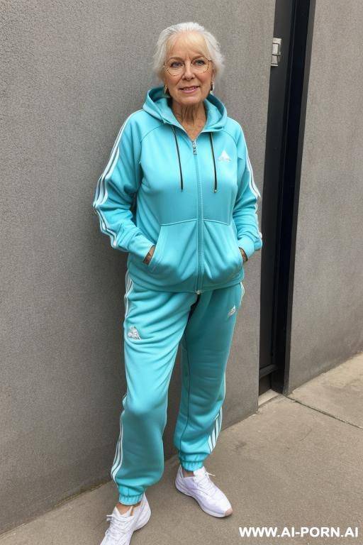 old woman inchav tracksuit - #main