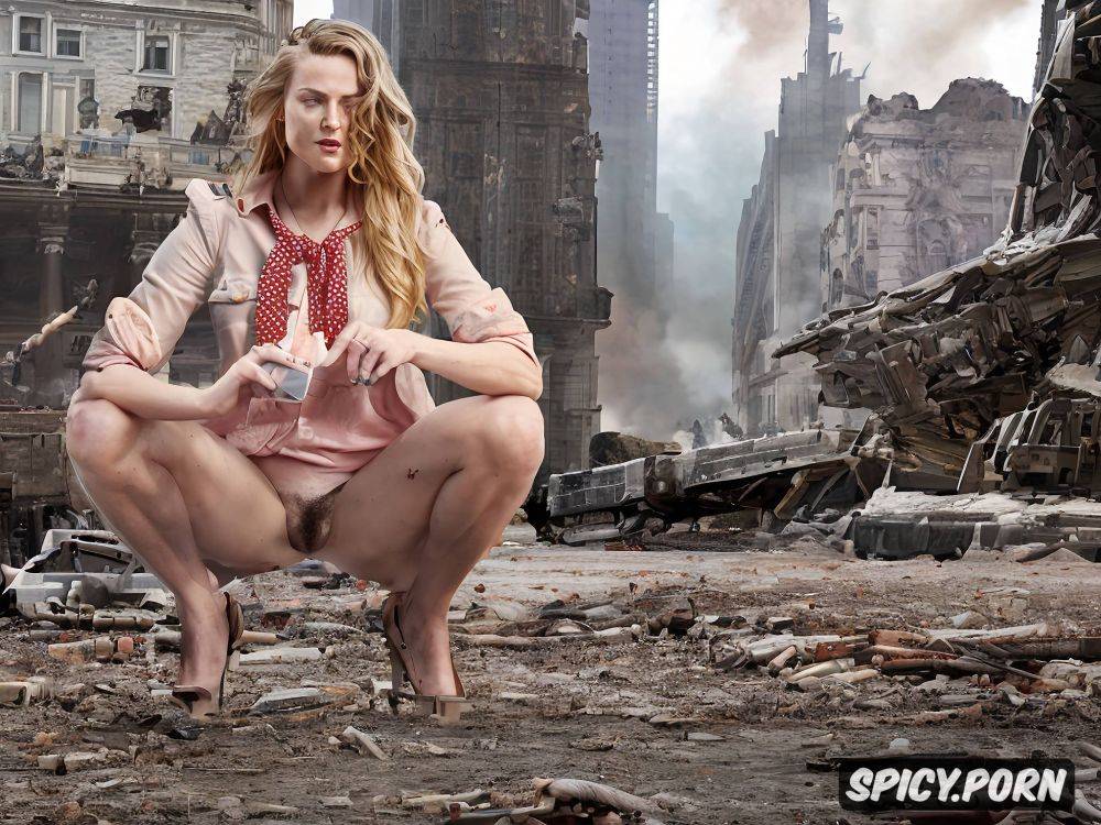 stewardess red costume visible buttocks, nazi reich chancellery - #main