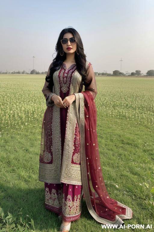 a pakistani woman in the field - #main