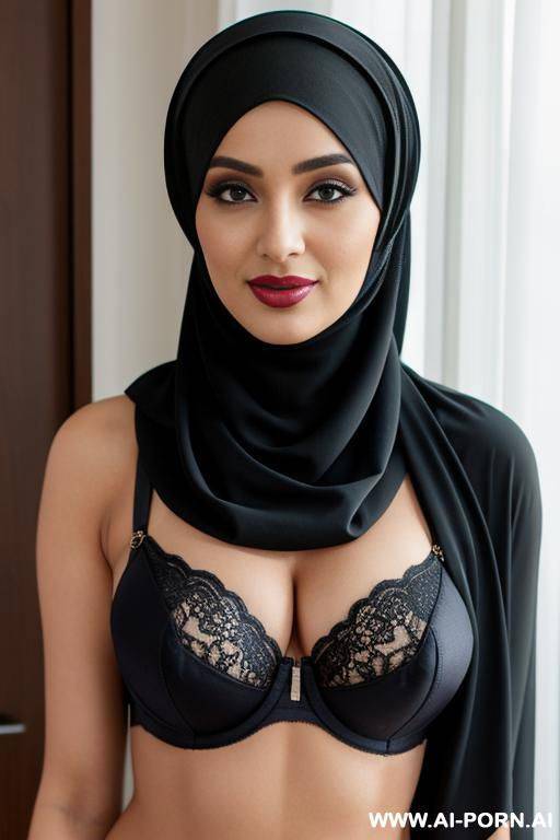 hijabi mu in her bombshell bra - #main