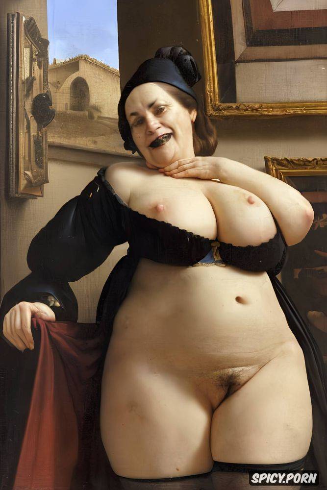 giant and perfectly round areolas very big fat tits, victorian style - #main