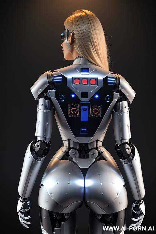 sexy, fully robotic body, back view - #main