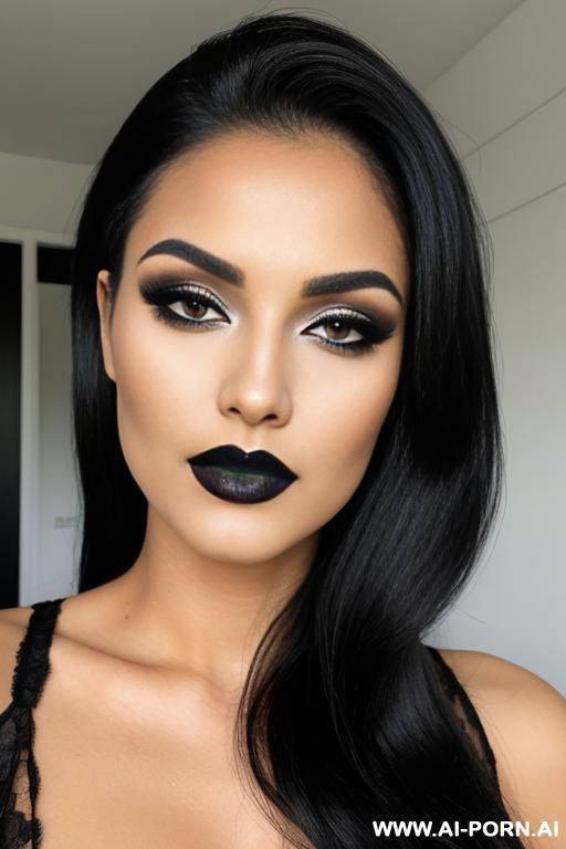 black makeup - #main