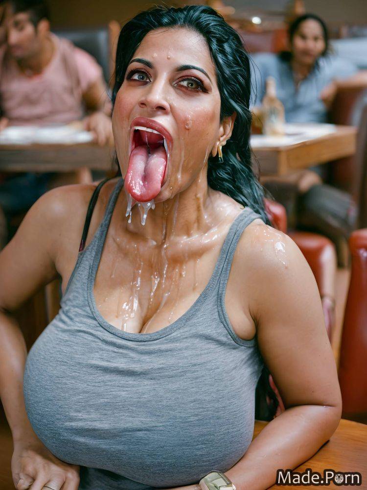 Vivid 50 screaming open mouth bukkake bbw indian AI porn - #main