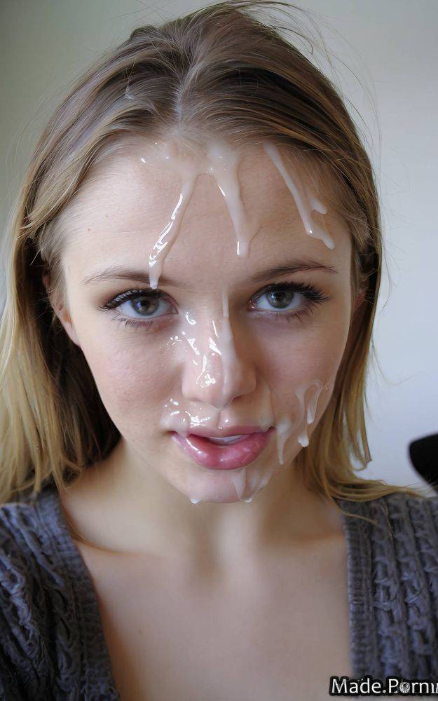 Facial photo open mouth fully clothed arched eyebrow looking at viewer cotton AI porn - #main