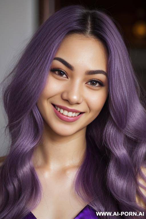 (highest quality) (visually pleasing) medium closeup, purple eyes, purple pupils, flowing hair, russian, various hairstyles, cheerful escort, heroic look, - #main