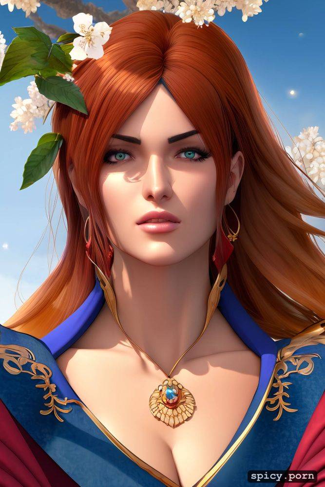 highres, masterpiece, woman cgsociety, vibrant, a close up of a woman in a costume - #main