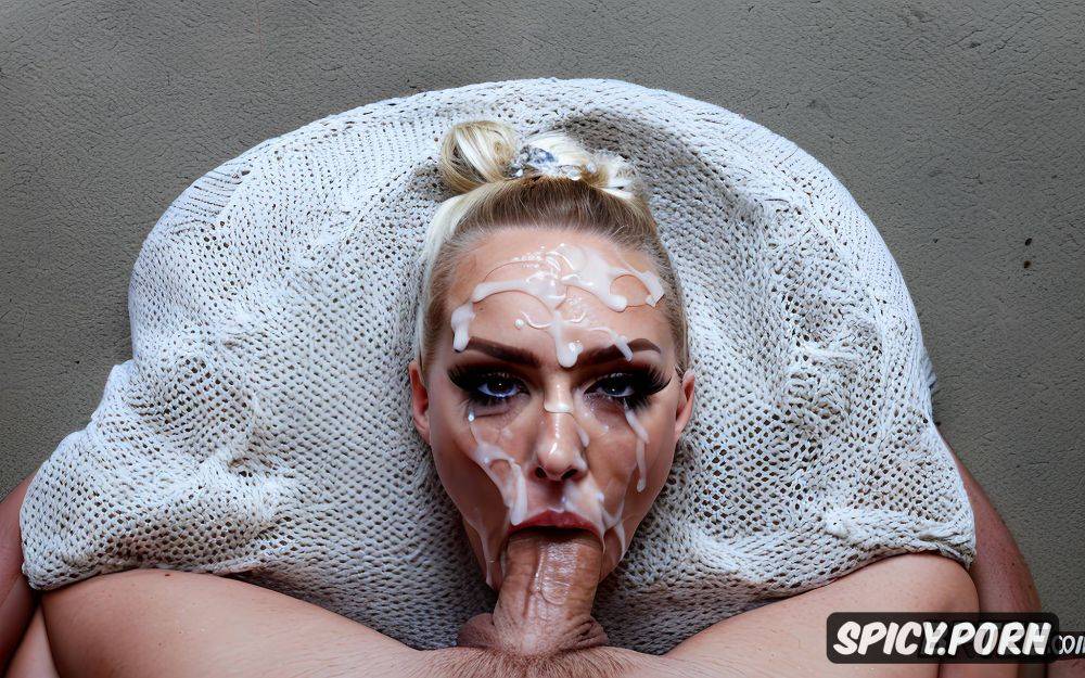 tiny, cum covered face, face centered, exhausted, covered face - #main