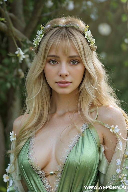 (highest quality) (visually pleasing) medium closeup, eye-covering bangs, her tanned face, shoulder-lenght windy hair, blushing, pretty grin, canadian, various hairstyles, see-through sleeves, delicate look, - #main