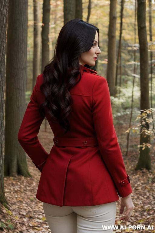 elegant italian red coat shirt underbrush - #main