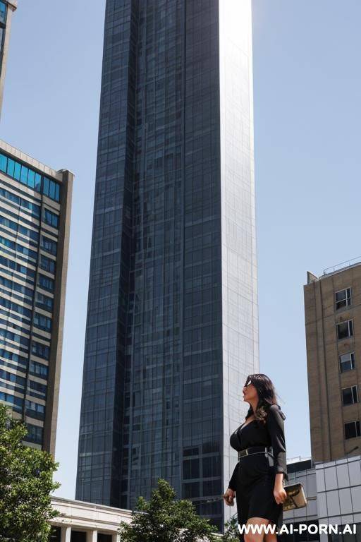 giant woman taller than a building - #main