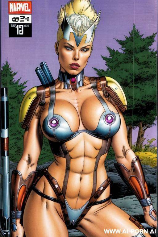 (((liefeld comics))), super hero, nude - #main