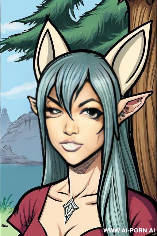 (((cartoon comics art))), ((high fantasy)), elf ears - #main