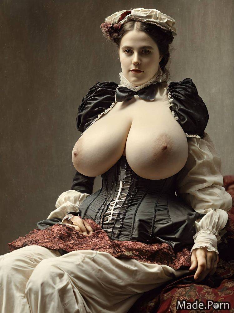 Victorian big hips thighs made huge boobs fat close up AI porn - #main