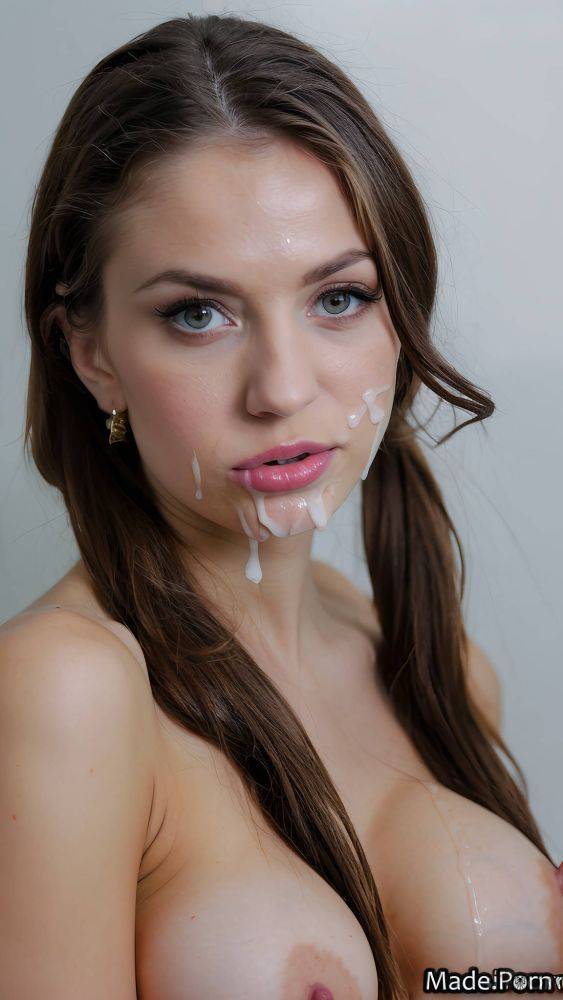 18 brown ukrainian facial straight eyebrow wet brunette AI porn - #main