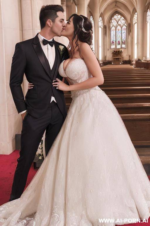 ((((d0uglas and reg1na)))) ((((hiperrealistic image)))) ((((portrait couple)))) ((((blessed wedding)))) ((((dazzling bride with handsome groom)))) ((((shine wonderful dress with gigantic cleavage)))) ((((teardrops - #main