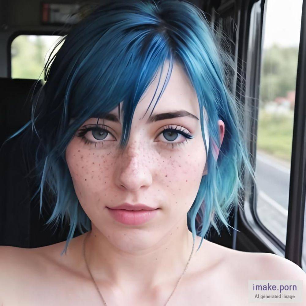 Freckles, Messy, Blue Hair, Skinny, Small Tits, Teen 18+, Bus,... - #main