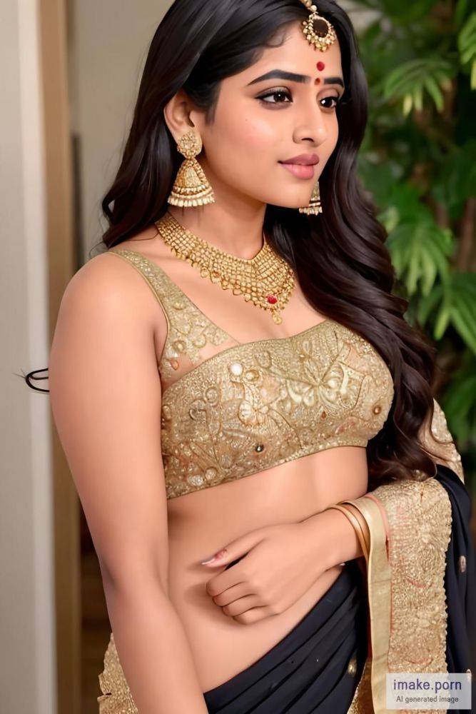 indian girl megha akash horns in head gold jewels and wearing... - #main