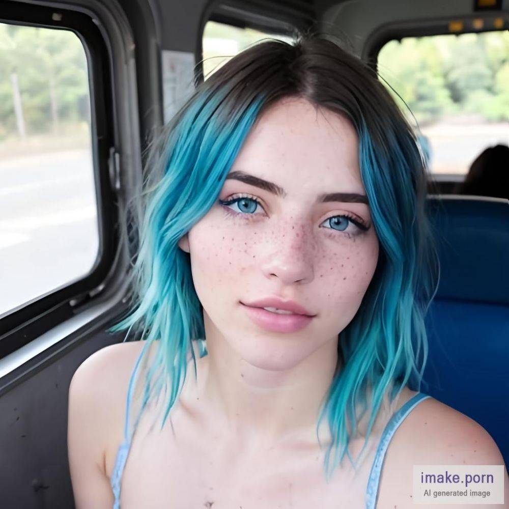 Freckles, Messy, Blue Hair, Skinny, Small Tits, Teen 18+, Bus,... - #main