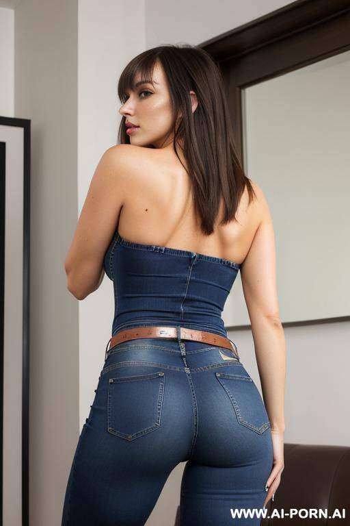 perfect tight ass low rise jeans back dimple gap - #main