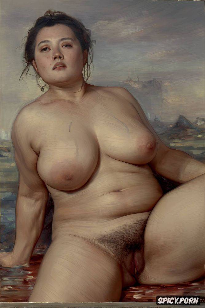 shade, twisting torso, fat thighs, manet, fat woman, smoke, big tits - #main