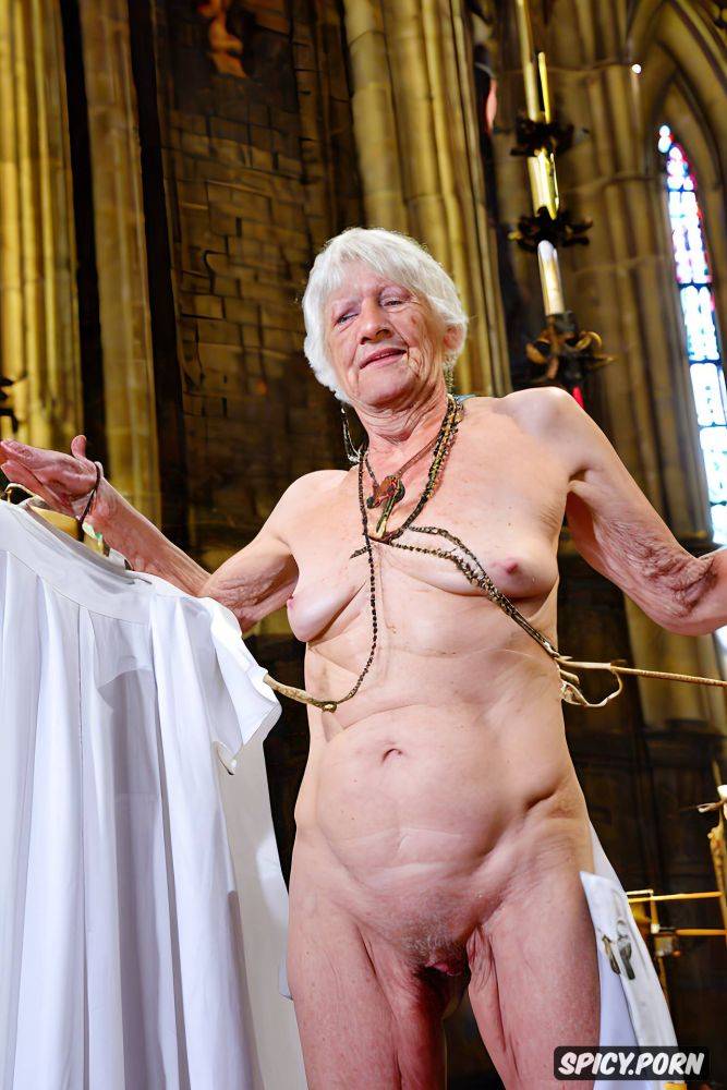 altar, extremely old grandmother, loose flat tits, pussy jewellery - #main