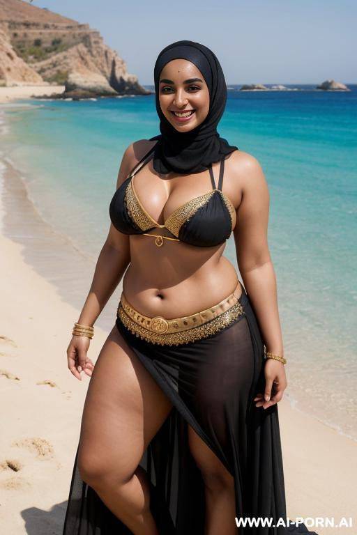 hijab , bikini , with black grandpa - #main