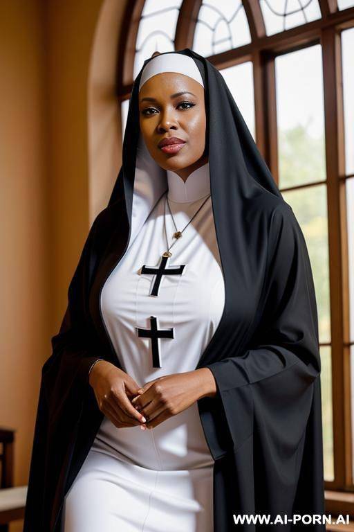 sexy african american nun - #main