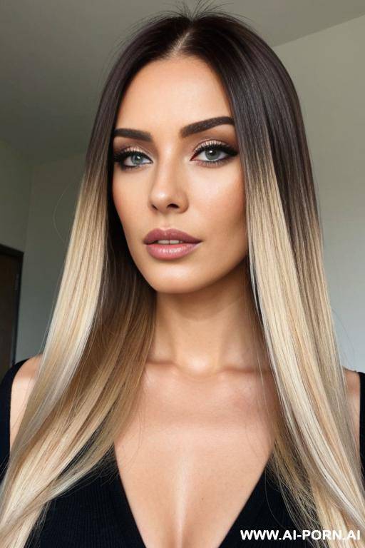 blonde hair brunette roots 1:2 - #main