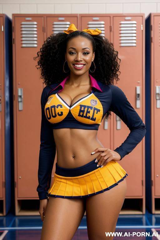 african american, cheerleader, locker room - #main