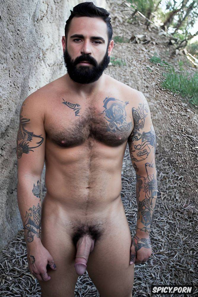 hombre solo super realista cuerpo atletico musculoso barba cerrada musculoso barzos tatuados desnudo superdotado pene grande erecto xxl - #main