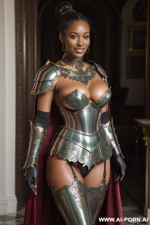 ultra realistic, front view, full body view, , beautiful woman, beautiful eyes, beautiful face, detailed face, beautiful breasts, perfect breasts, perfect niples, green knight, ornate platinium aplate - #main