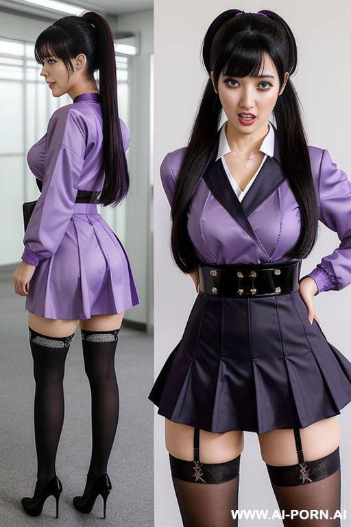 tight purple dress, 2 woman - #main