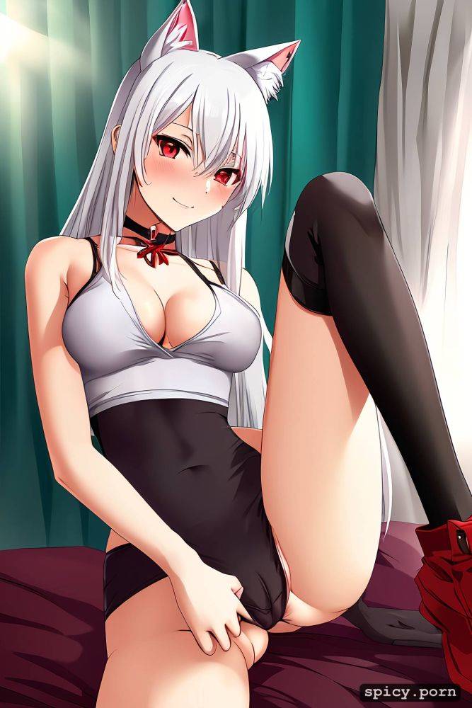 presenting pussy, sunlight, looking at the camera, spread legs - #main