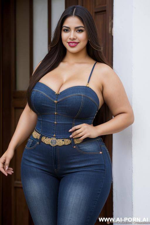 supermodel, mexican, long hair, hourglass shaped, beautiful eyes, extra thicc, super plump - #main