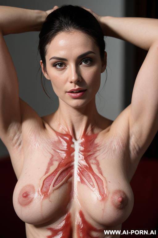 veins under the skin can be seen making the skin lumpy and streaky - #main