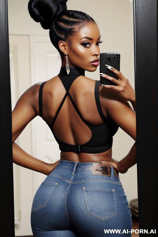 supermodel, gorgeous black woman, pear shaped body, fit, plays guitar, musician, - #main