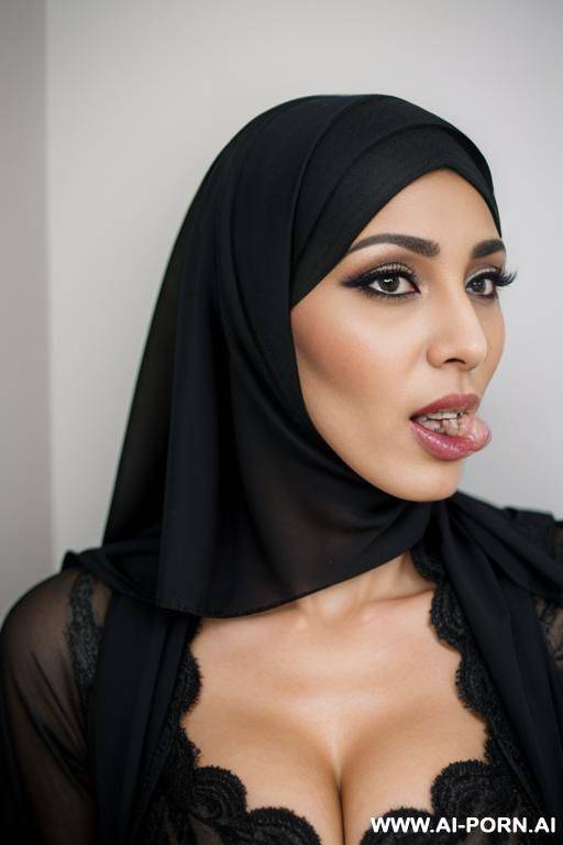 transsexuelle en hijab avec grosse bite - #main